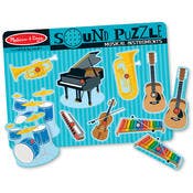 Melissa & Doug Peg Puzzles - Instruments, Sound Effects, Ages 2+