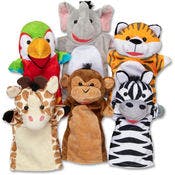 Melissa & Doug Hand Puppet Sets - Ages 2+, 6 Pieces