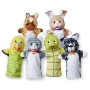 Melissa & Doug Hand Puppet Pets - Ages 2+, 6 Pieces