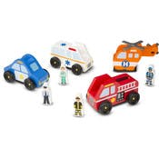 Melissa & Doug Toy Car Sets - Emergency Vehicles