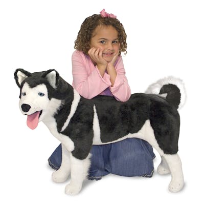 melissa & doug deluxe husky plush