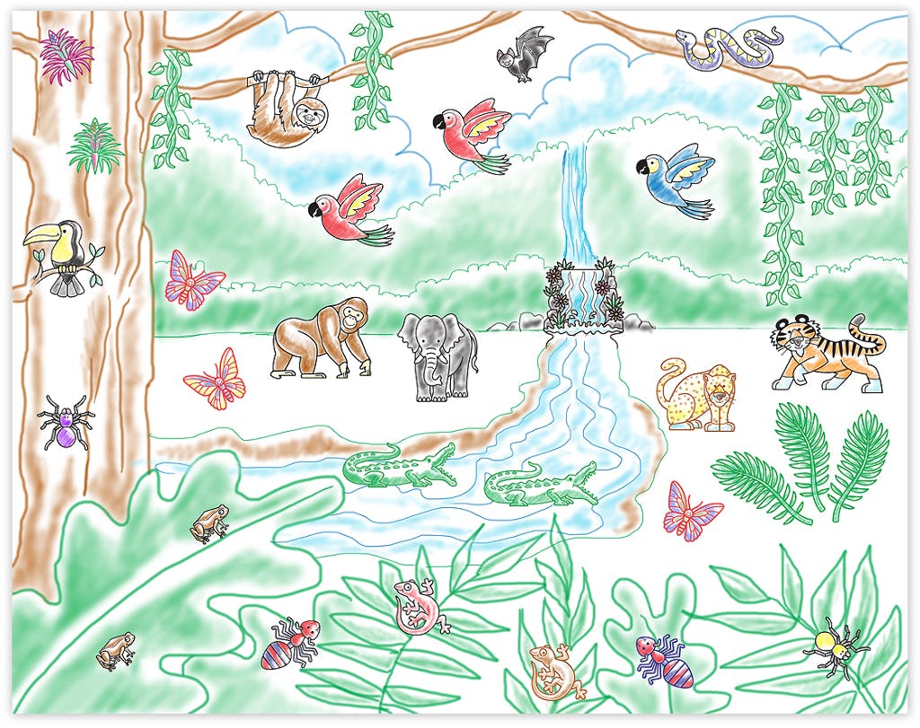 melissa and doug rainforest stamp set