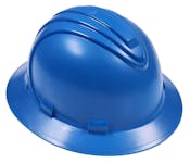 Hard Hat with Full Brim - Blue
