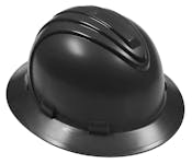 Hard Hat with Full Brim - Black