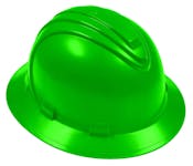 Hard Hat with Full Brim - Green
