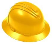 Hard Hat with Full Brim - Yellow