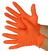 Nitrile Medical Gloves - Orange, Large
