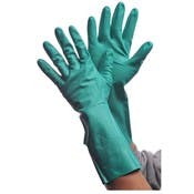 Flock Lined Nitrile Gloves - Green, 2XL