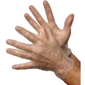 Vinyl Industrial Gloves - Clear, Medium