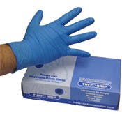 Nitrile Industrial Disposable Gloves - Medium, Blue, 4 mil, Powder Free