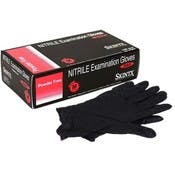 Nitrile Exam Gloves - Black, XS