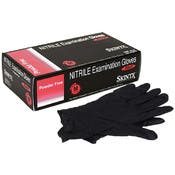 Nitrile Exam Gloves - Black, Small