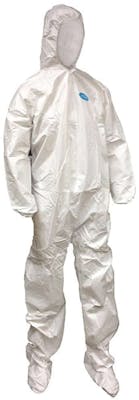 Disposable Coverall with Hood and Boot Coverage, SMS Material - Medium