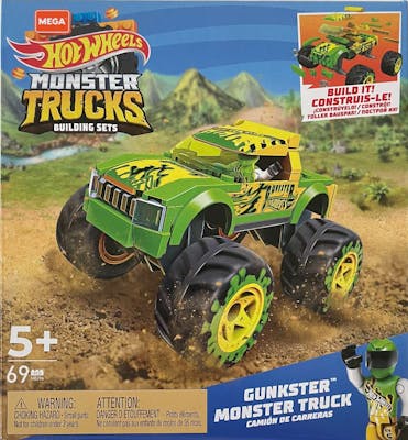 MEGA Hot Wheels Monster Truck Building Sets - 69 Pieces