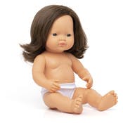 Newborn Baby Girl Dolls - Hair, 15"