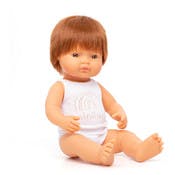 15" Baby Boy Dolls - Redhead, Anatomically Correct