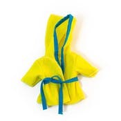 Doll's Bathrobes - Blue/Yellow, 8.25"
