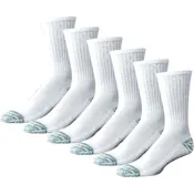 Men's Crew Socks, Size 10-13, White