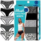 Women's Cotton Briefs - S-3X, 5 Pack, Assorted