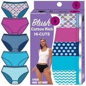Women's Cotton Panties - Hi-Cut, 5 Pack, Assorted
