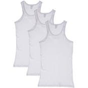 Toddler Boys' Tank Tops - 2T/3T, White, 3 Pack
