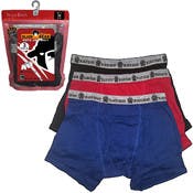 Boys' Knit Boxer Briefs - 3 Colors, Large, 3 Pack
