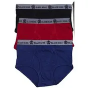 Toddler Boys' Fly Front Briefs - 4T, 3 Colors, 3 Pack