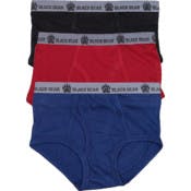 Toddler Boys' Fly Front Briefs - 2T/3T, 3 Colors, 3 Pack