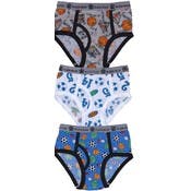 Boys' Fly Front Briefs - Assorted, S/M, 3 Pack