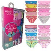 Girls' Cotton Panties - Assorted Print, 5 Pack, Size 4-14