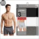 Men's Cotton Boxer Briefs - XL, Assorted, 3 Pack
