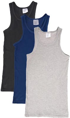 Toddler Boys' Tank Tops - 2T/3T, 3 Colors, 3 Pack