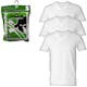 Boys' Cotton Undershirts - White, Small, V-Neck, 3 Pack (1 of 2)