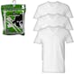 Boys' Cotton Undershirts - White, Small, V-Neck, 3 Pack