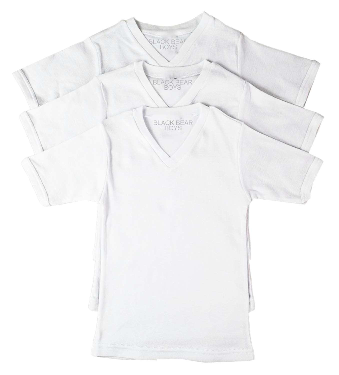 Wholesale Toddler Boys' VNeck Undershirt White, 2T/3T, 3 Pack (SKU