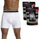 Men's Cotton Knit Boxer Briefs - White, Small, 3 Pack (1 of 2)