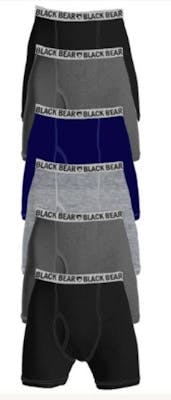 Men's Knit Boxer Briefs - Solid Colors, Medium, 6 Pack