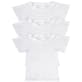 Girls' Cotton Undershirts - White, Medium, 3 Pack