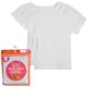 Toddler Girls' Undershirts - White, 4T, 3 Pack (2 of 3)