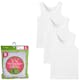 Girls' Cotton Tank Tops - White, XL, 3 Pack (1 of 2)