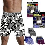 Men's Boxer Briefs - XL, Assorted Prints & Solids, 3 Pack