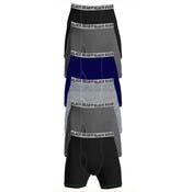 Men's Knit Boxer Briefs - XL, Solid Colors, 6 Pack