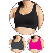Seamless Racerback Sports Bras - Plus Size 2X/3X