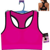 Women's Sports Bras - Pink, S-3X, Racerback