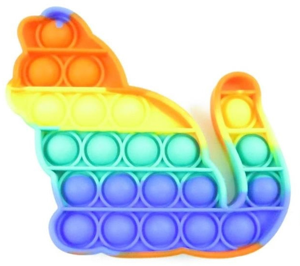 Cat Rainbow Pop It Fidget Toy