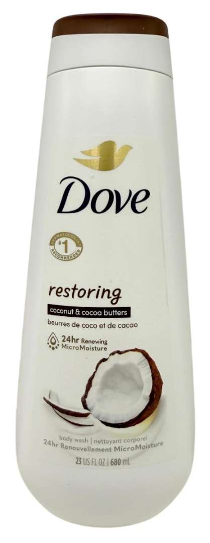 Dove Body Wash, Restoring Coconut & Cocoa Butter - 23 oz