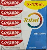 Colgate Whitening Gel Toothpaste, 5 Pack - 6 oz Each