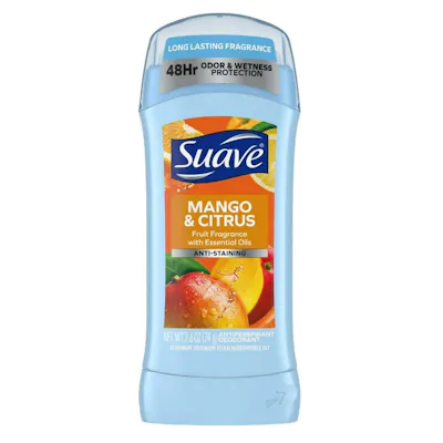 Suave Invisible Solid Antiperspirant Deodorant, Mango and Citrus  - 2.6 oz