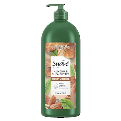 Suave Moisturizing Shampoo, Almond + Shea Butter - 40 oz