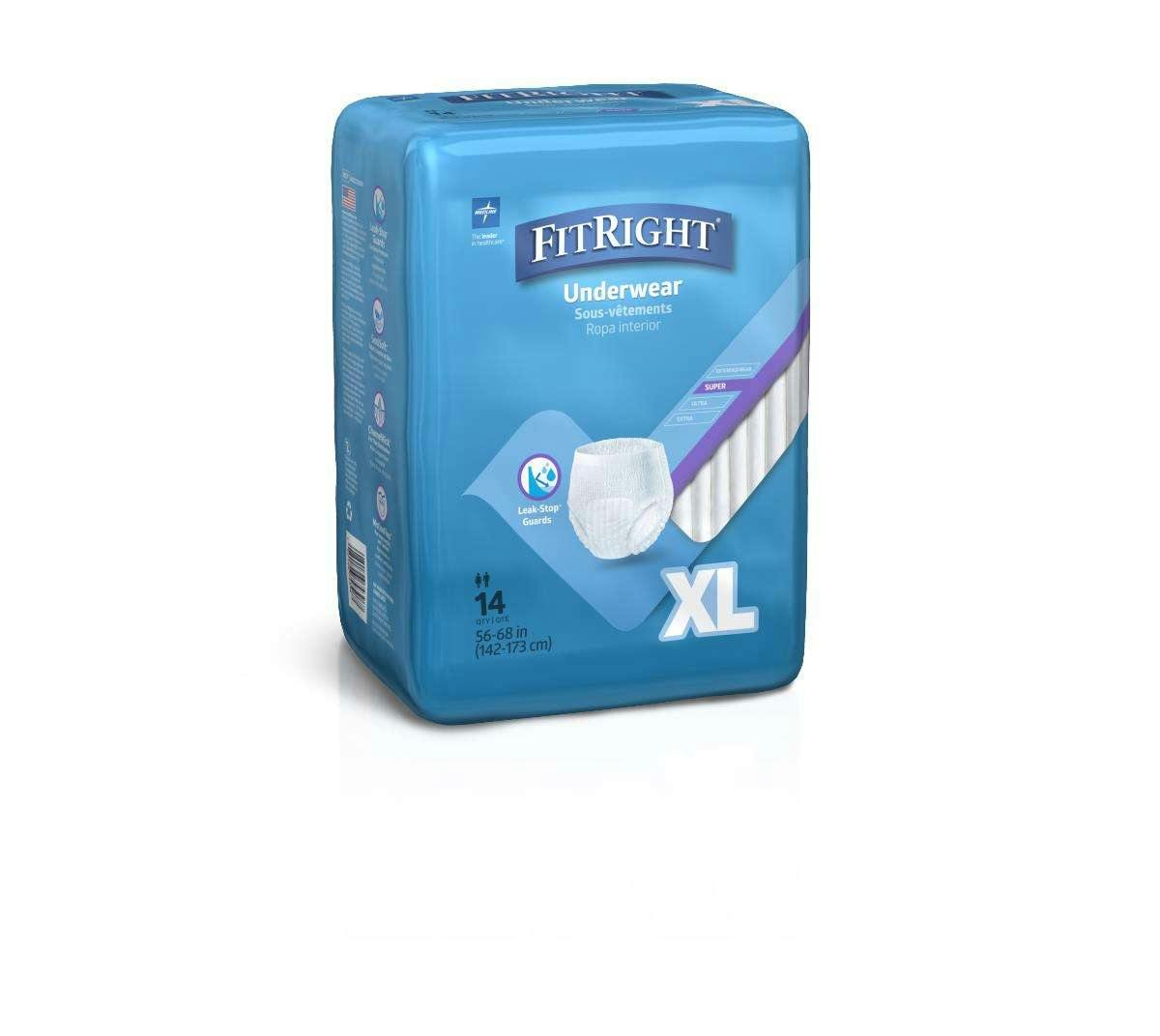 Adult Disposable Underwear - X-Large, 14 Count